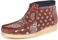 Brick Paisley Brown Print Wallabee Boots T918
