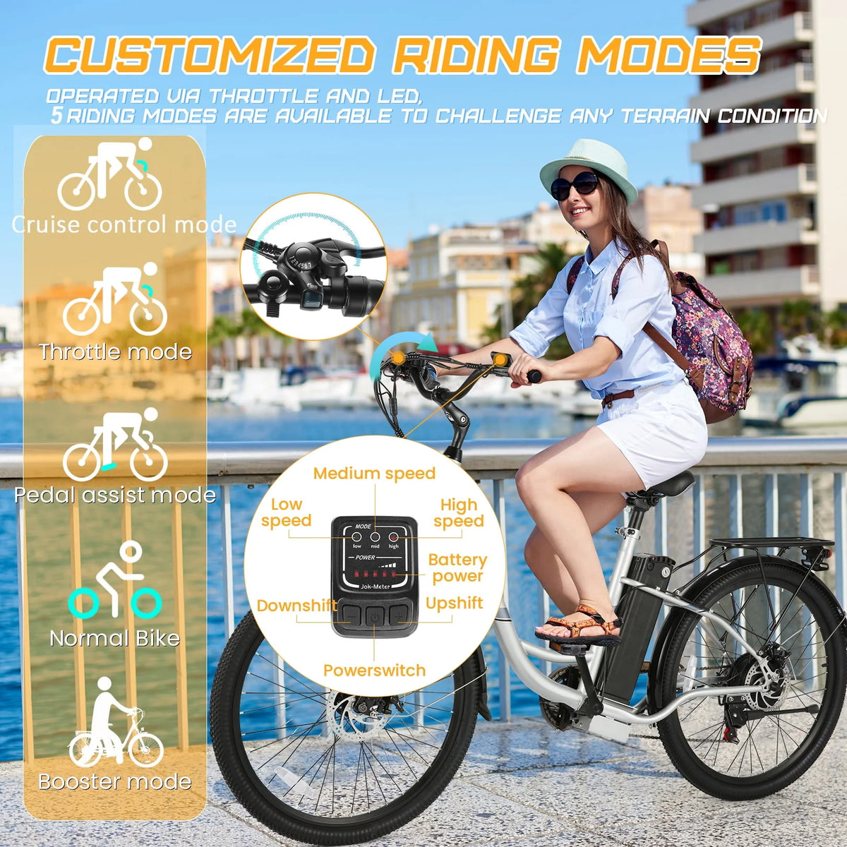 500W Electric Hybrid Bike with 48V 7.8Ah Battery Z259040