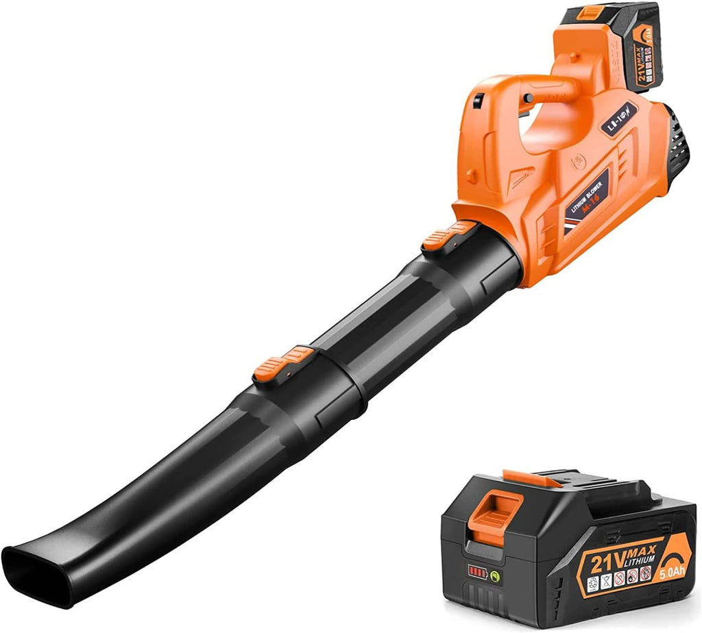 Cordless Leaf Blower, 320 CFM 180 MPH 5.0Ah Battery Operated X133882