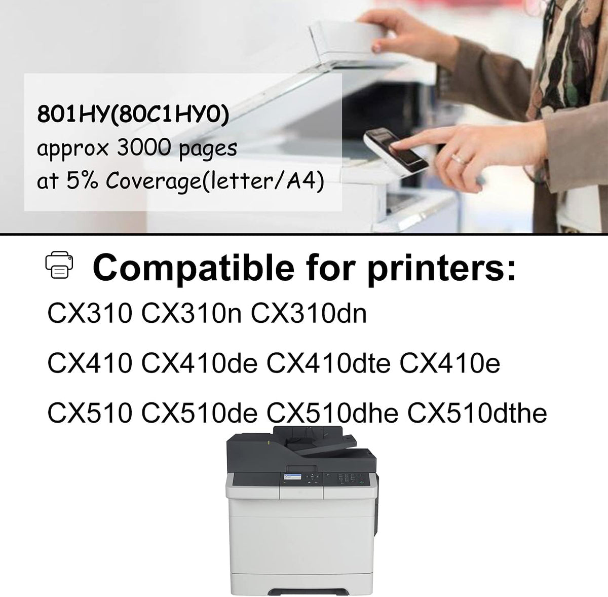 High Yield Yellow Toner Cartridge 1 Pack M38456