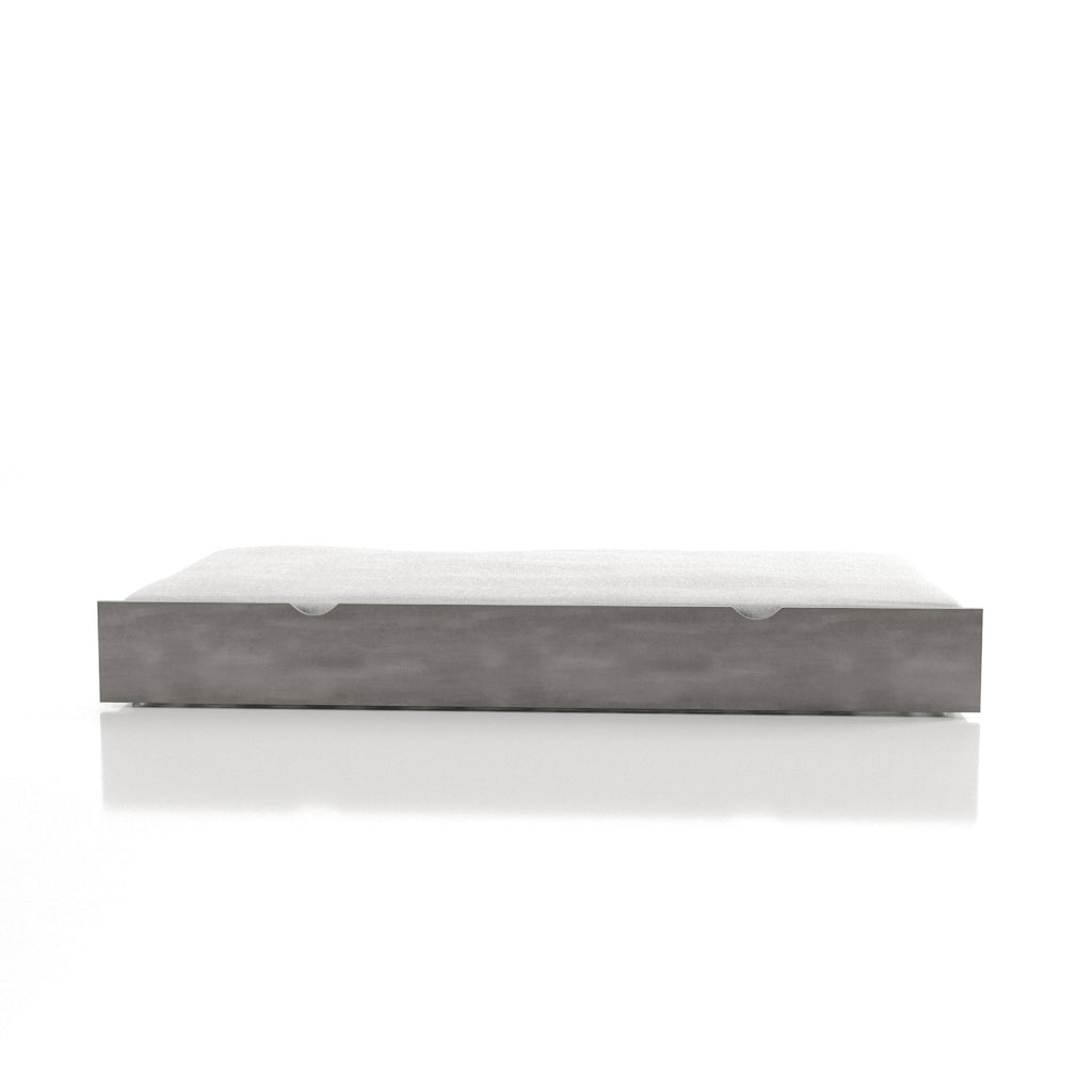 Grey Twin Solid Wood Trundle V517765