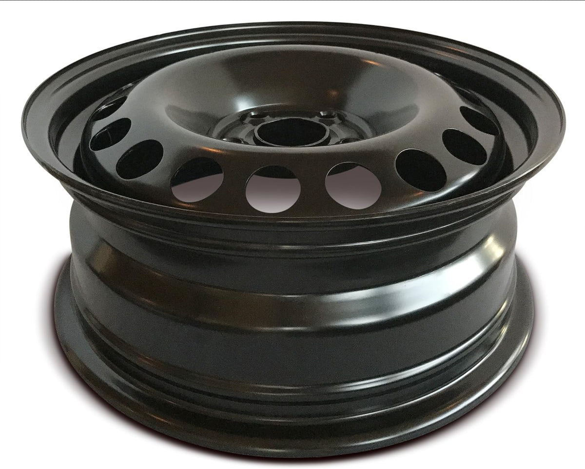 15 Inch 5 Lug Black Steel Rim P16875