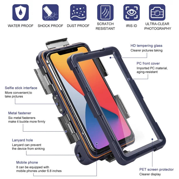 Waterproof Protective Case for LG G5 and Phones Up to 6.9 Inch G3192