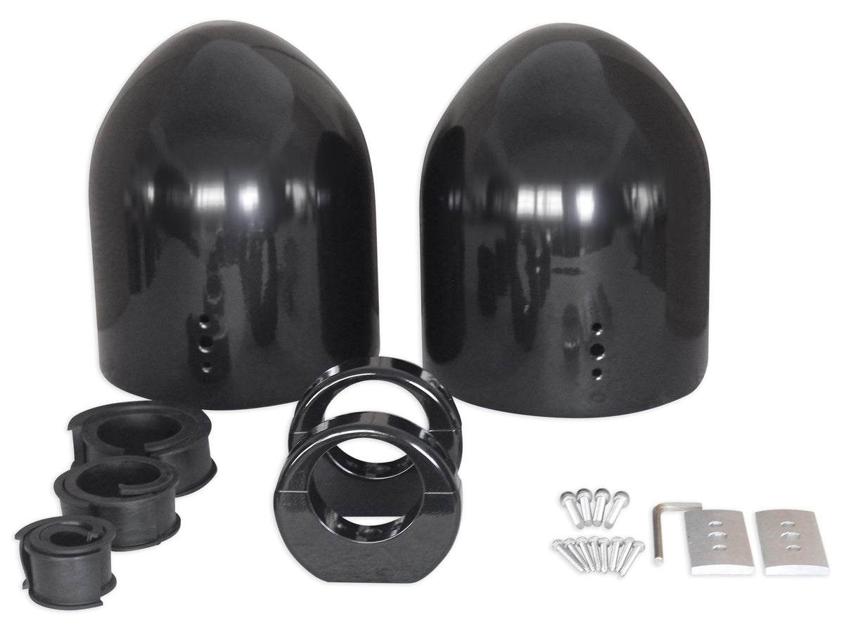 8" Black Wakeboard Tower Enclosure Pods for Marine Speakers H156474