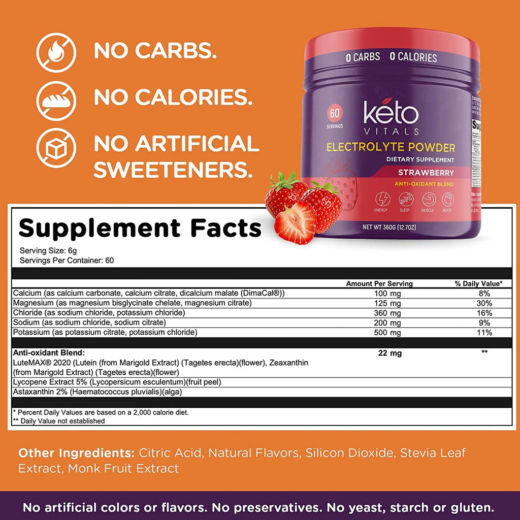 Strawberry Electrolytes Powder 10 oz Z8470
