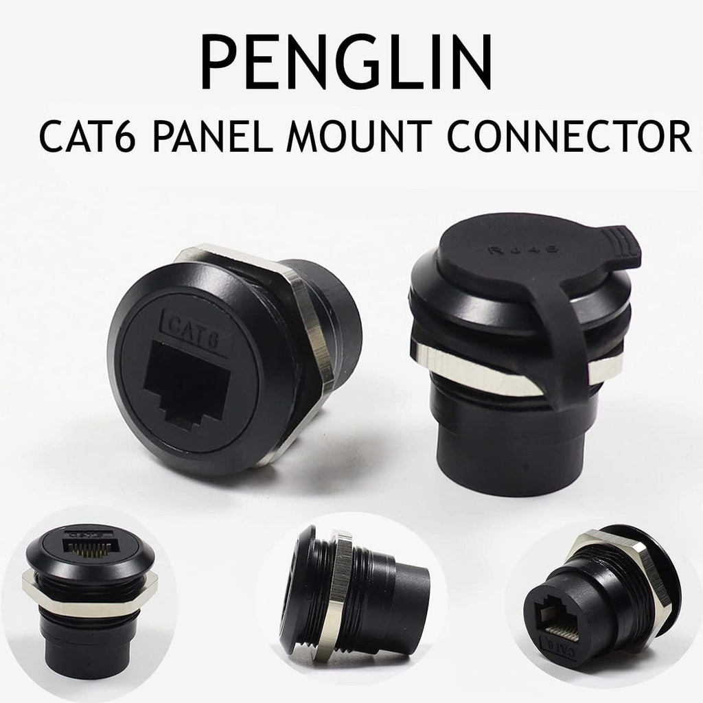 2 Pack RJ45 Panel Mount Coupler, CAT6 Female to Female Bulkhead Adapter M2994