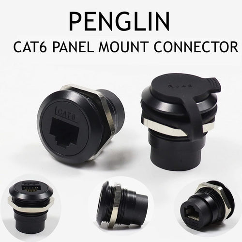 2 Pack RJ45 Panel Mount Coupler, CAT6 Female to Female Bulkhead Adapter M2994