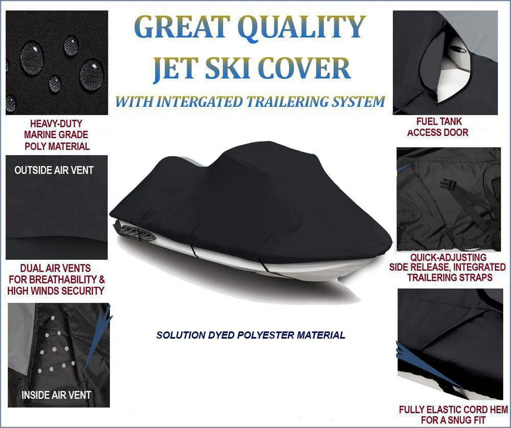 Black 600 Denier JetSki Cover G567