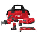 12V Cordless Reciprocating Saw Kit with Oscillating Multi-Tool & 6.0Ah Battery Pack U77931