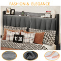 Queen Size Upholstered Storage Bed Frame with 3 Drawers W618167