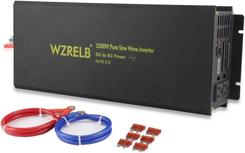 2500W Pure Sine Wave Solar Power Inverter 24V DC to 120V AC Y7589