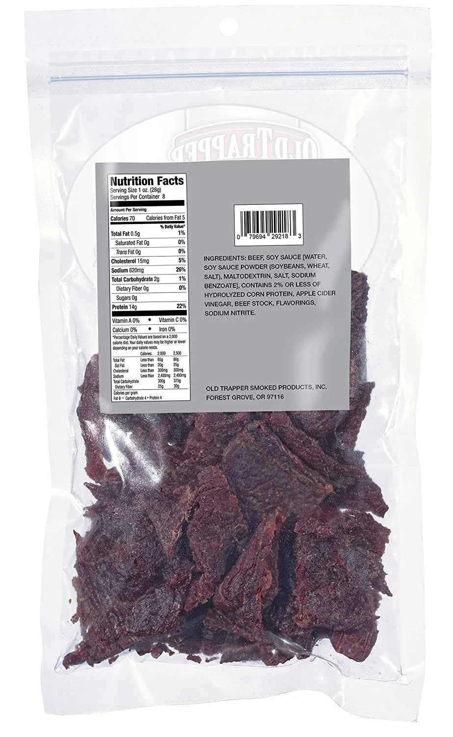 Zero Sugar Beef Jerky 8 Ounce Bag M523187