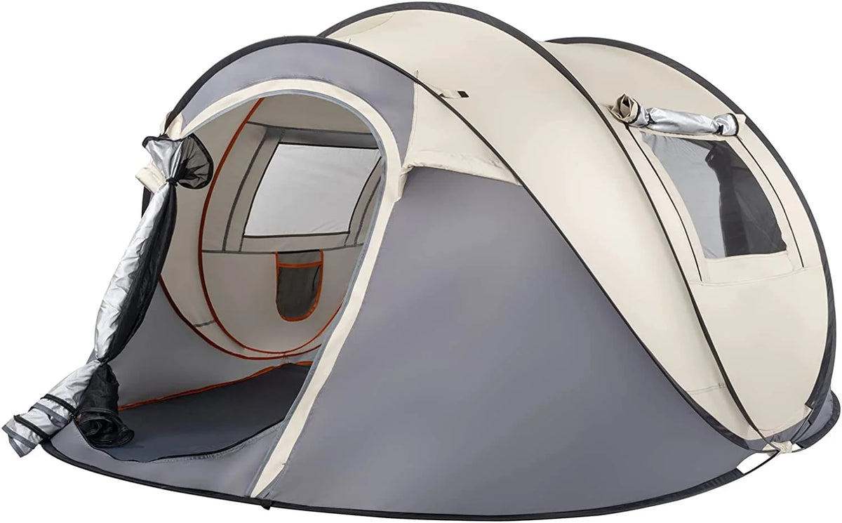 Pop Up Camping Tent, Waterproof Automatic Setup, 110inx79inx48in W61733