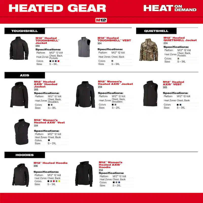 3X-Large Cordless Heated Jacket Hoodie S1843