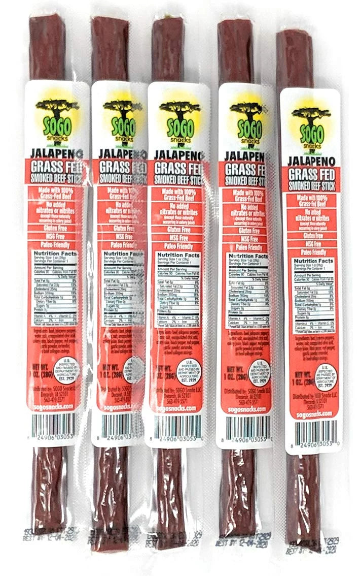 No Sugar 100% Grass-fed Non-GMO Beef Sticks 144-ct X419