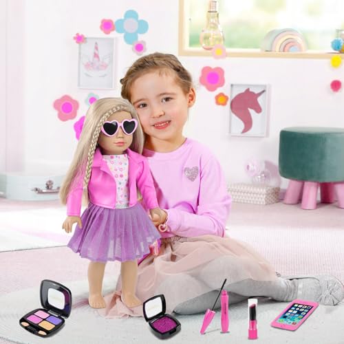 18 Inch Doll Makeup Accessories and Clothes Tote Bag Set N5392
