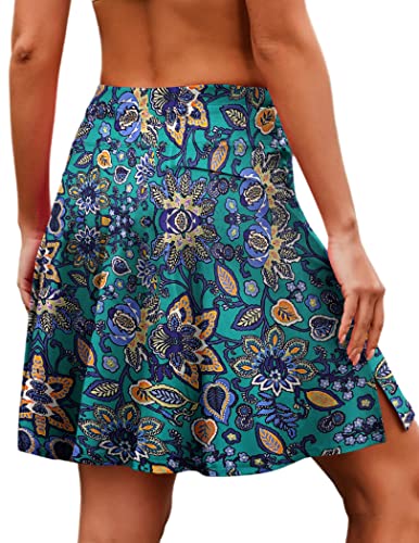 Tennis Skirt 20" Knee Length Golf Skort with Pockets High Waisted Athletic Sports Inner Shorts Skirts S93741