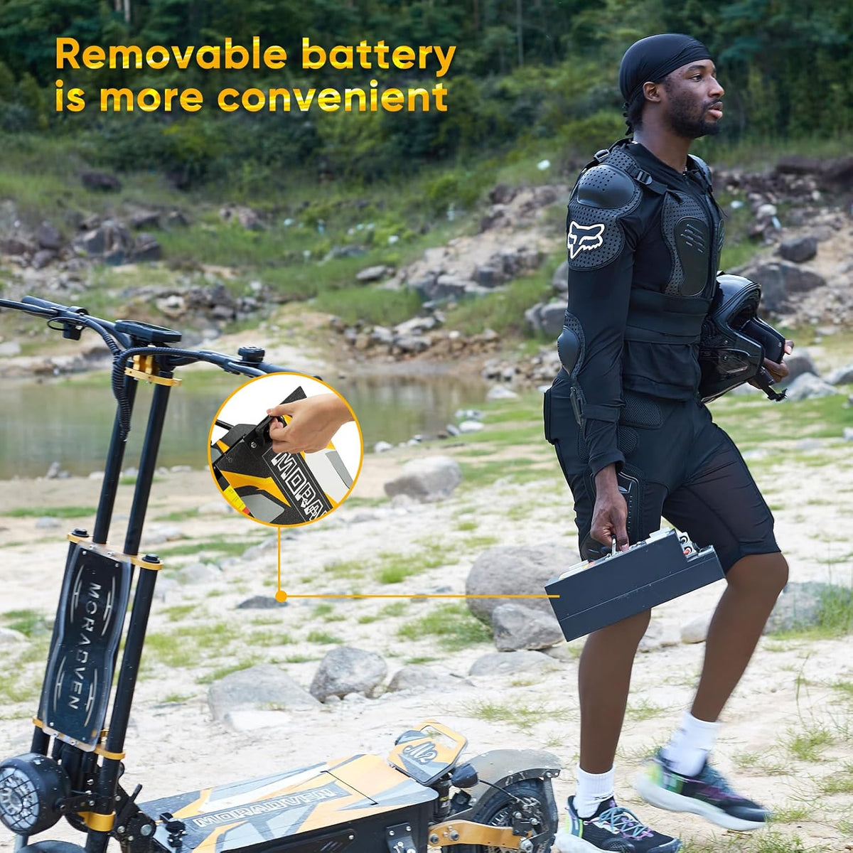 11-inch 6000W Dual Drive Electric Scooter with seat Q613
