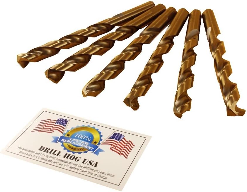 1/2" Cobalt M42 Drill Bits 6 Pack U176089