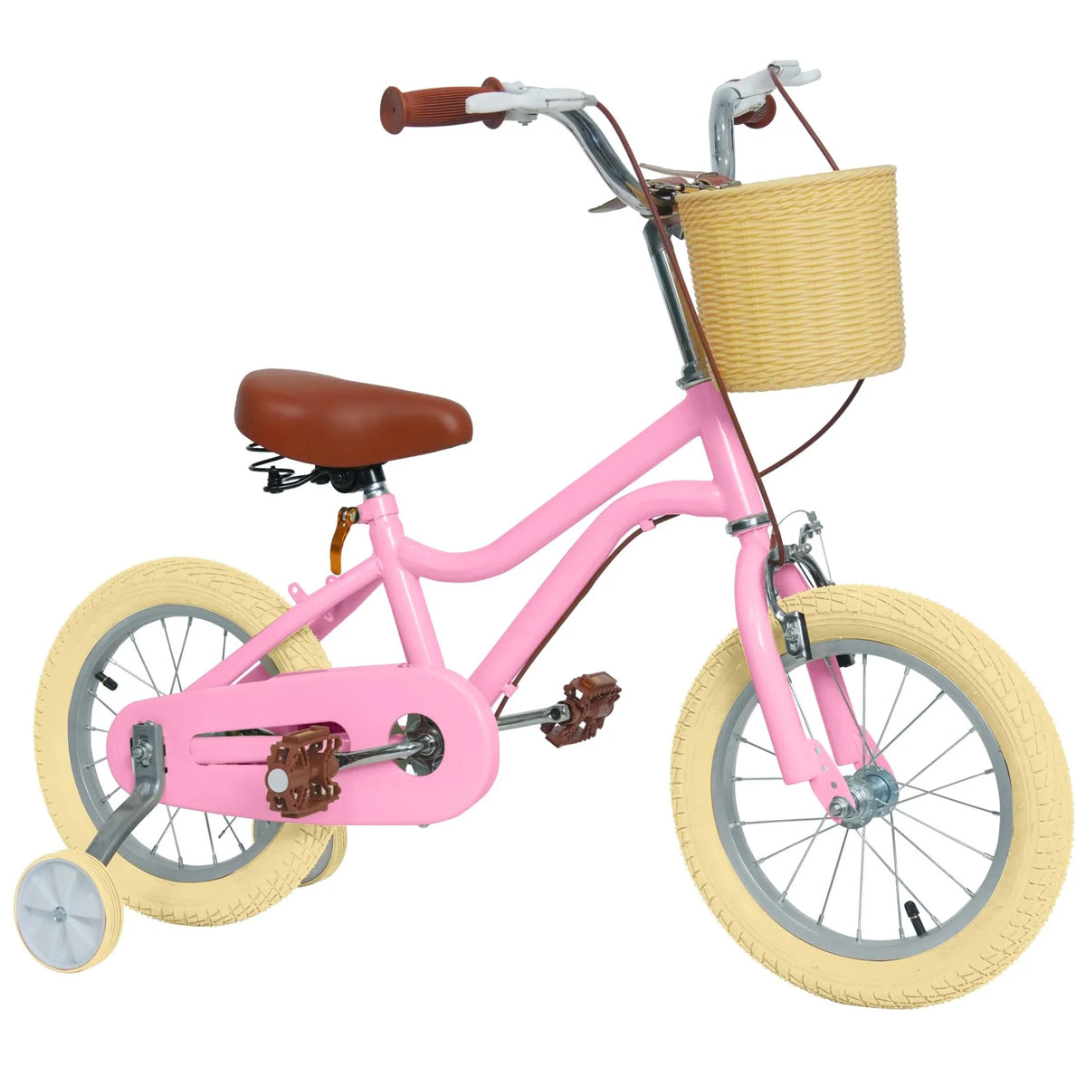 16 inch Kids Bike with Training Wheels and Basket R18117