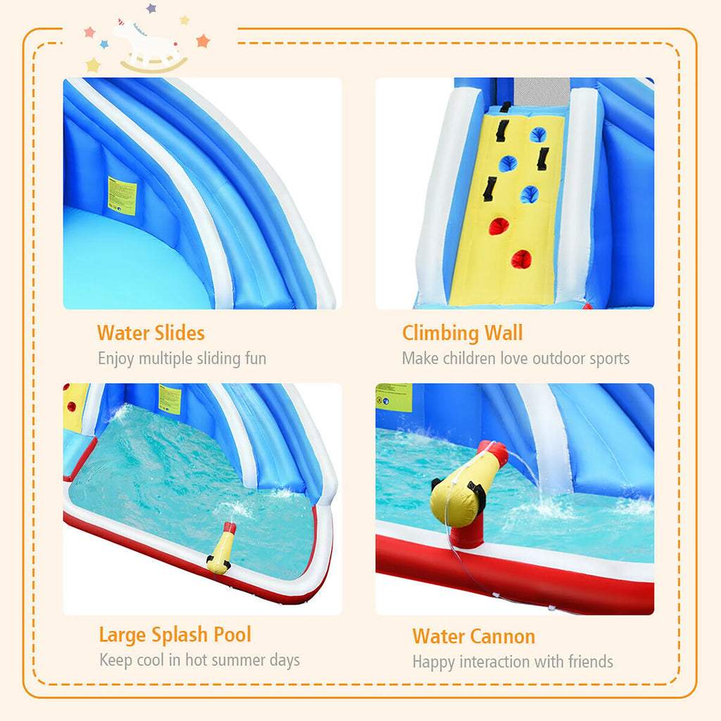 Inflatable Water Slide Bounce House Castle Splash Water Pool Y187650