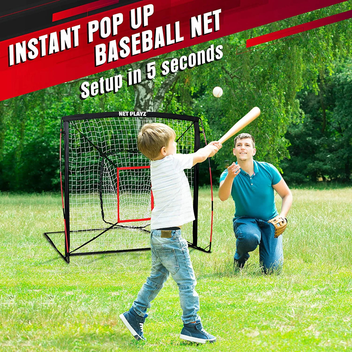 5' x 5' Baseball & Softball Practice Net F35583