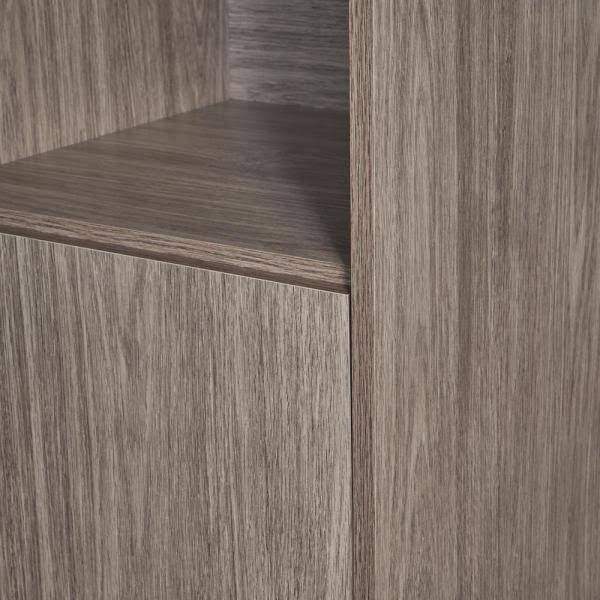 Grey Oak Black Cabinet F7683
