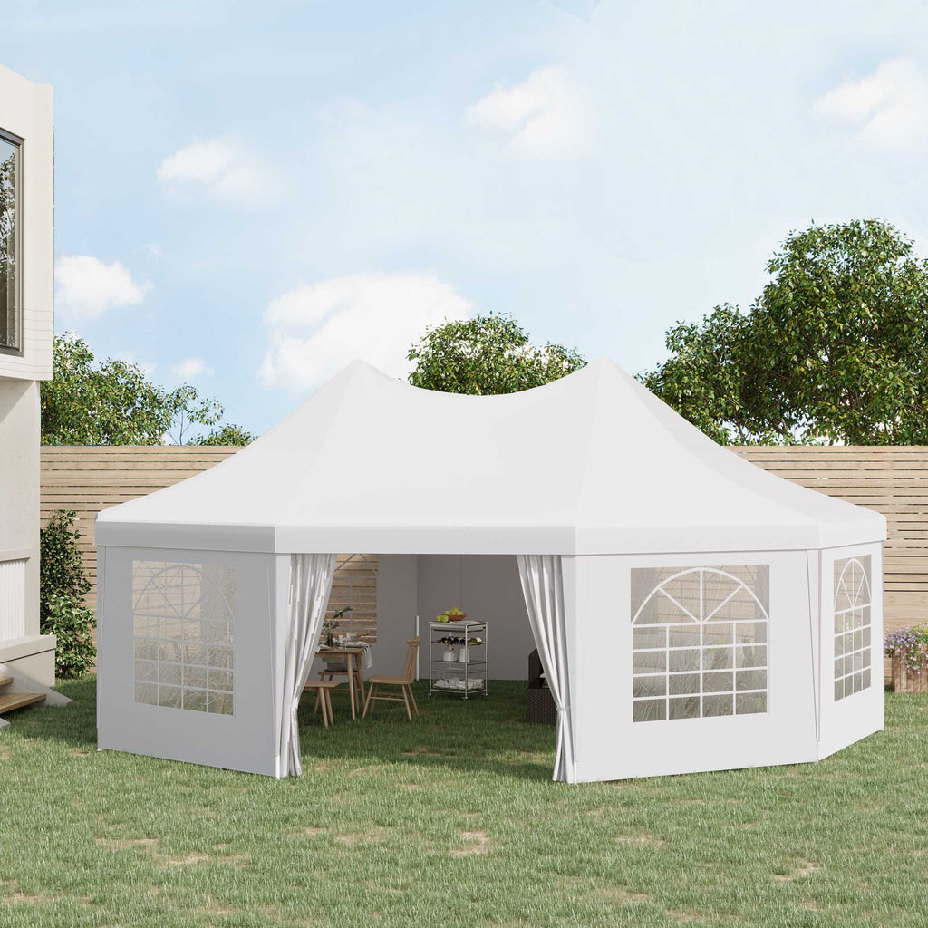 Canopy Party Event Tent with 2 Pull-Back Doors and Windows T411568