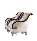 Black & Silver Wood Trim Chair Set 2 I827790