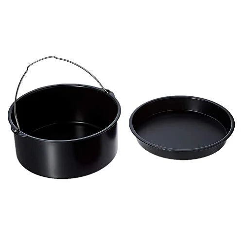 Black Round Air Fryer Accessories Set of 2 K975389