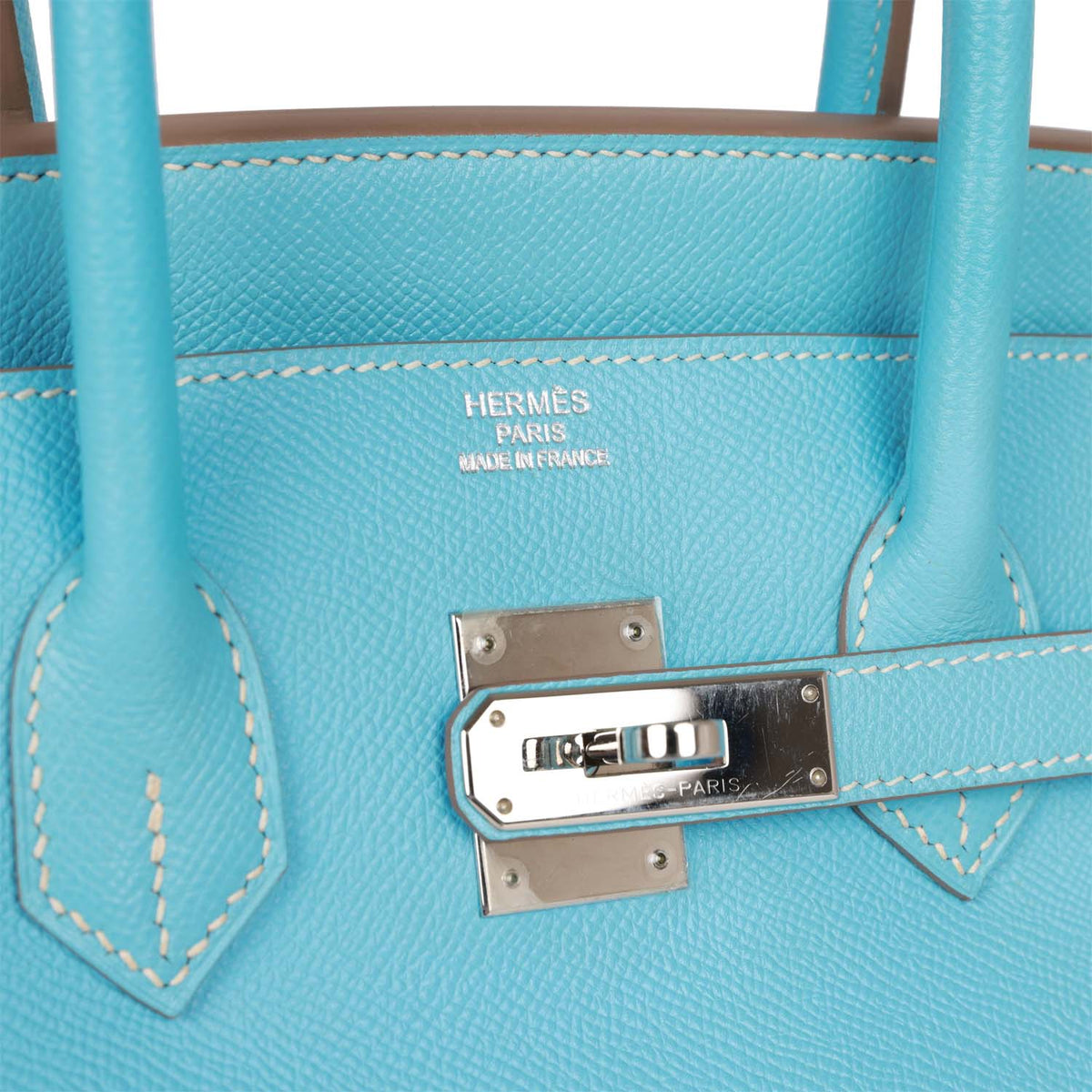 Pre-owned 35 Celeste Epsom Leather Handbag O46872