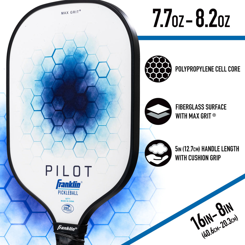 Blue Polypropylene Core Pickleball Paddle X161