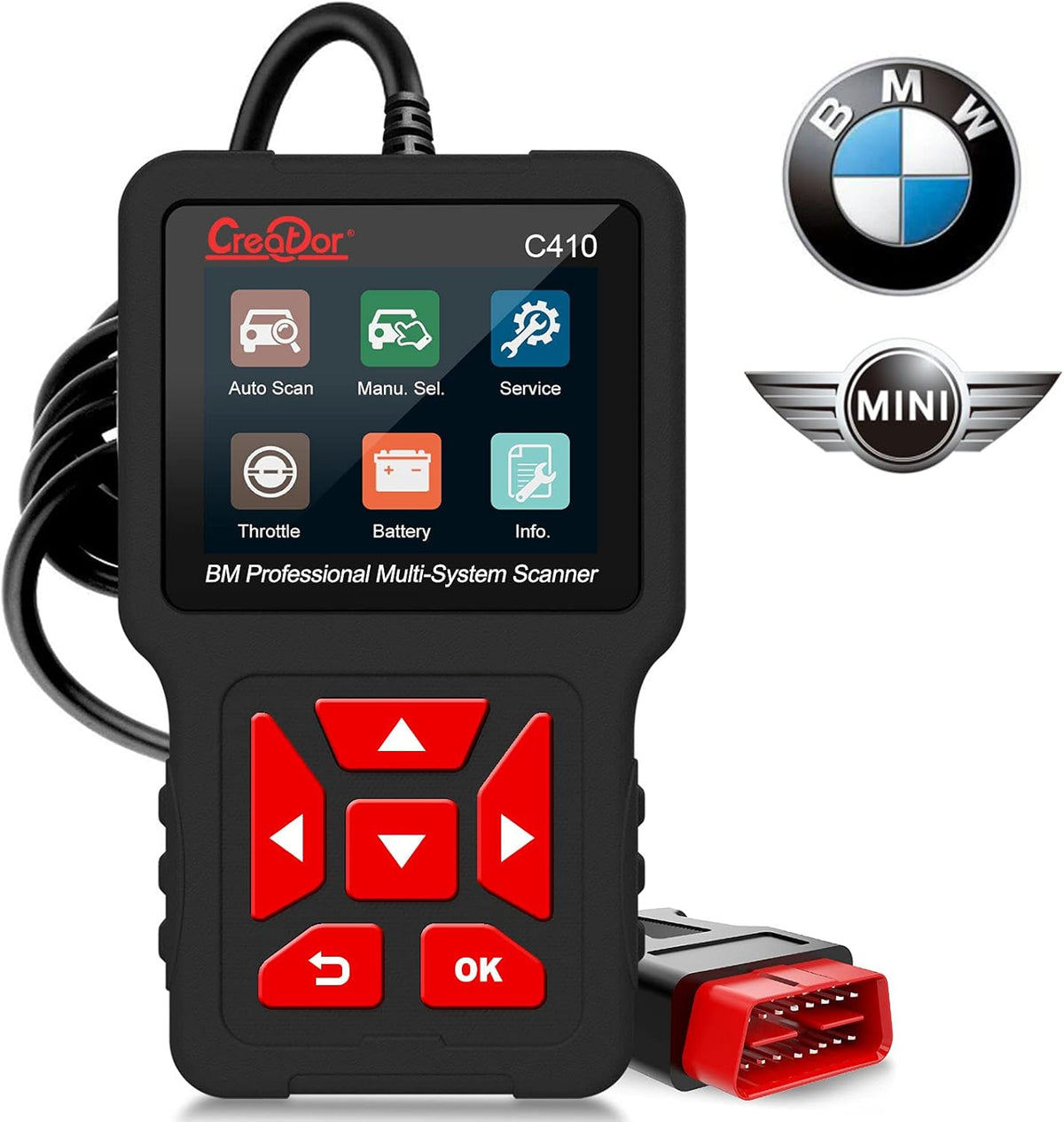 OBD2 Scanner with Battery Registration Diagnostic Scan Tool Pack of 2 V80655