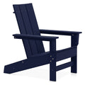 Navy Recycled Plastic Adirondack Chair H758687