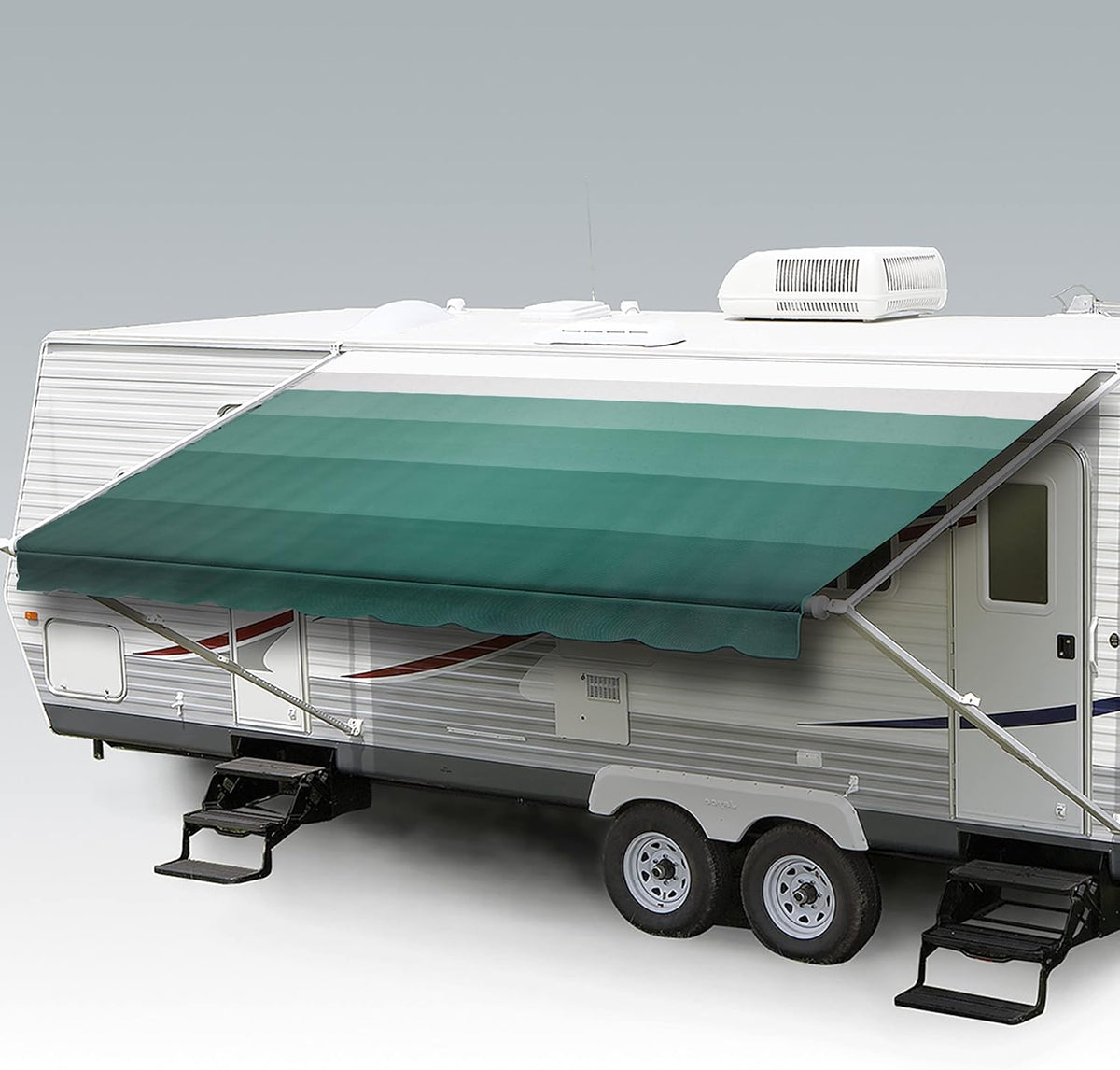 Heavy Duty Weatherproof Vinyl RV Awning Fabric Replacement Z1430