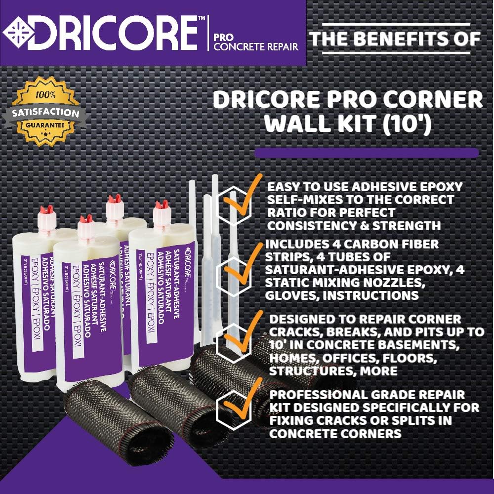 Concrete Repair Corner Wall Kit 10' X517