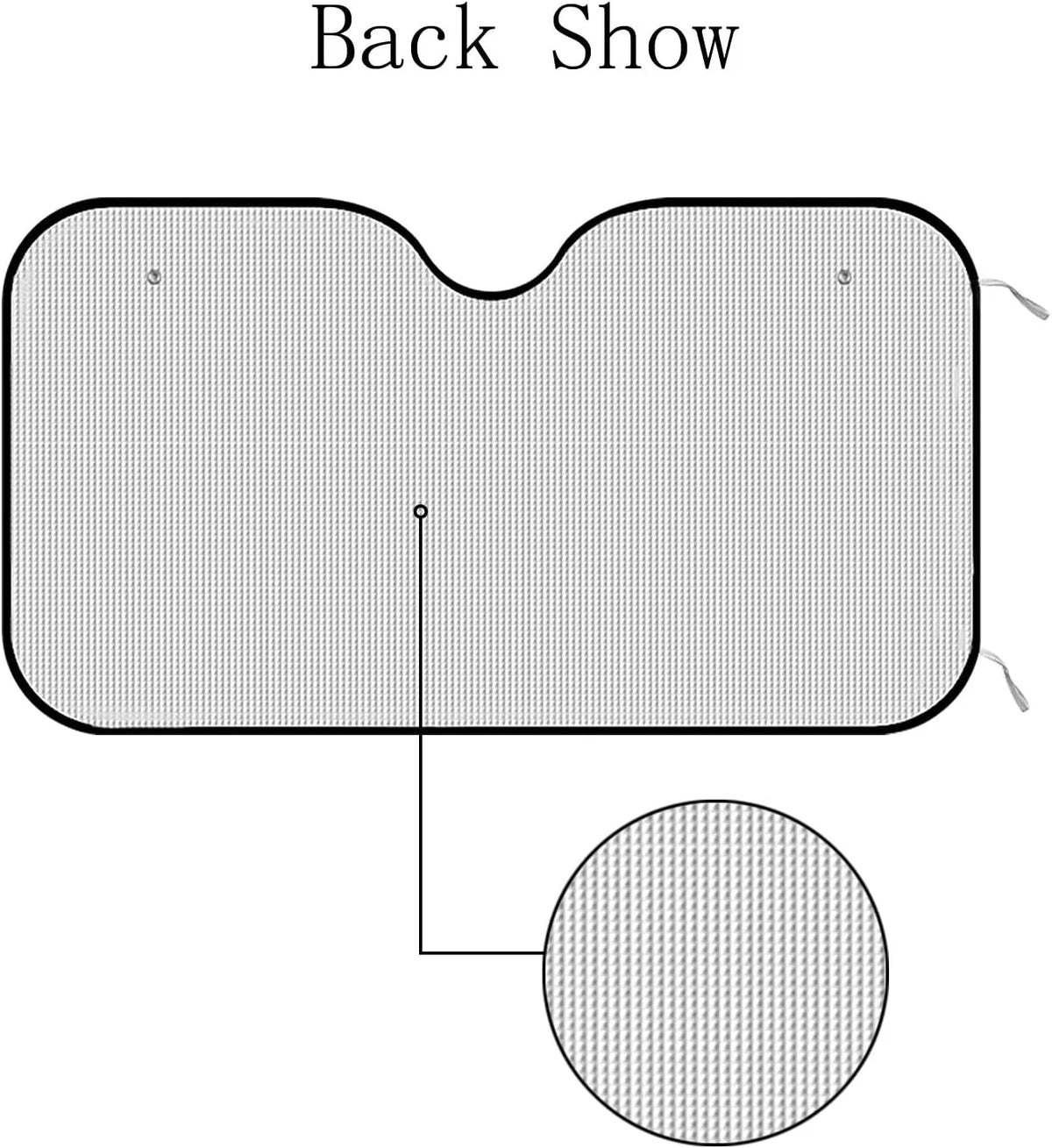 Foldable Car Windshield Sun Shade 55 x 27.5 inch B77227