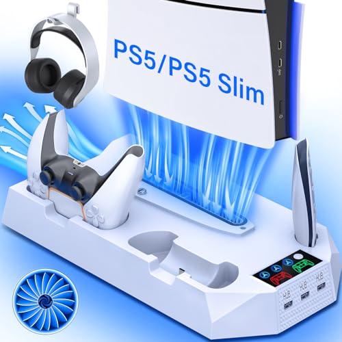 PS5 Cooling Station with Controller Charging Station P82085