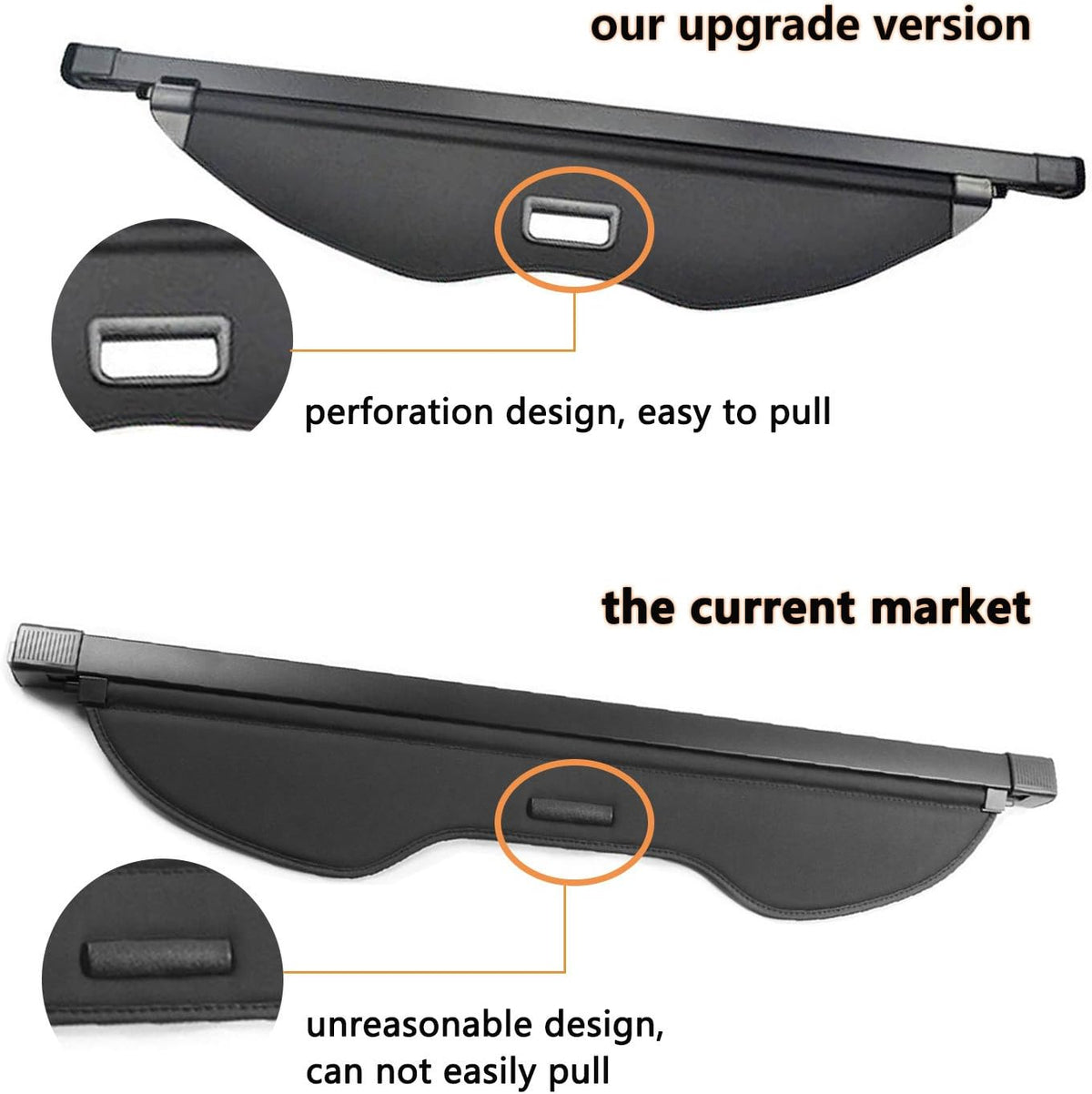 Retractable Waterproof Trunk Cargo Cover O87461