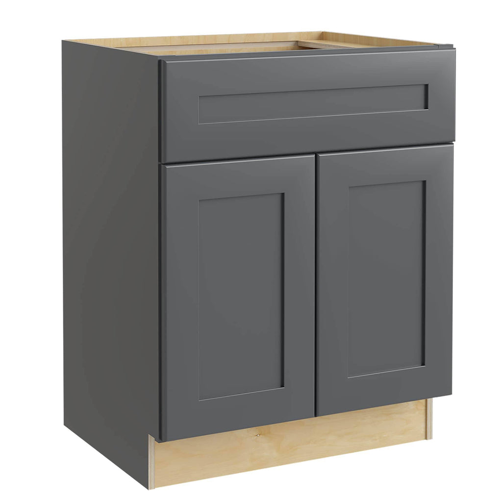 27-in W x 34.5-in H x 21-in D Onyx Painted Base Cabinet K1231