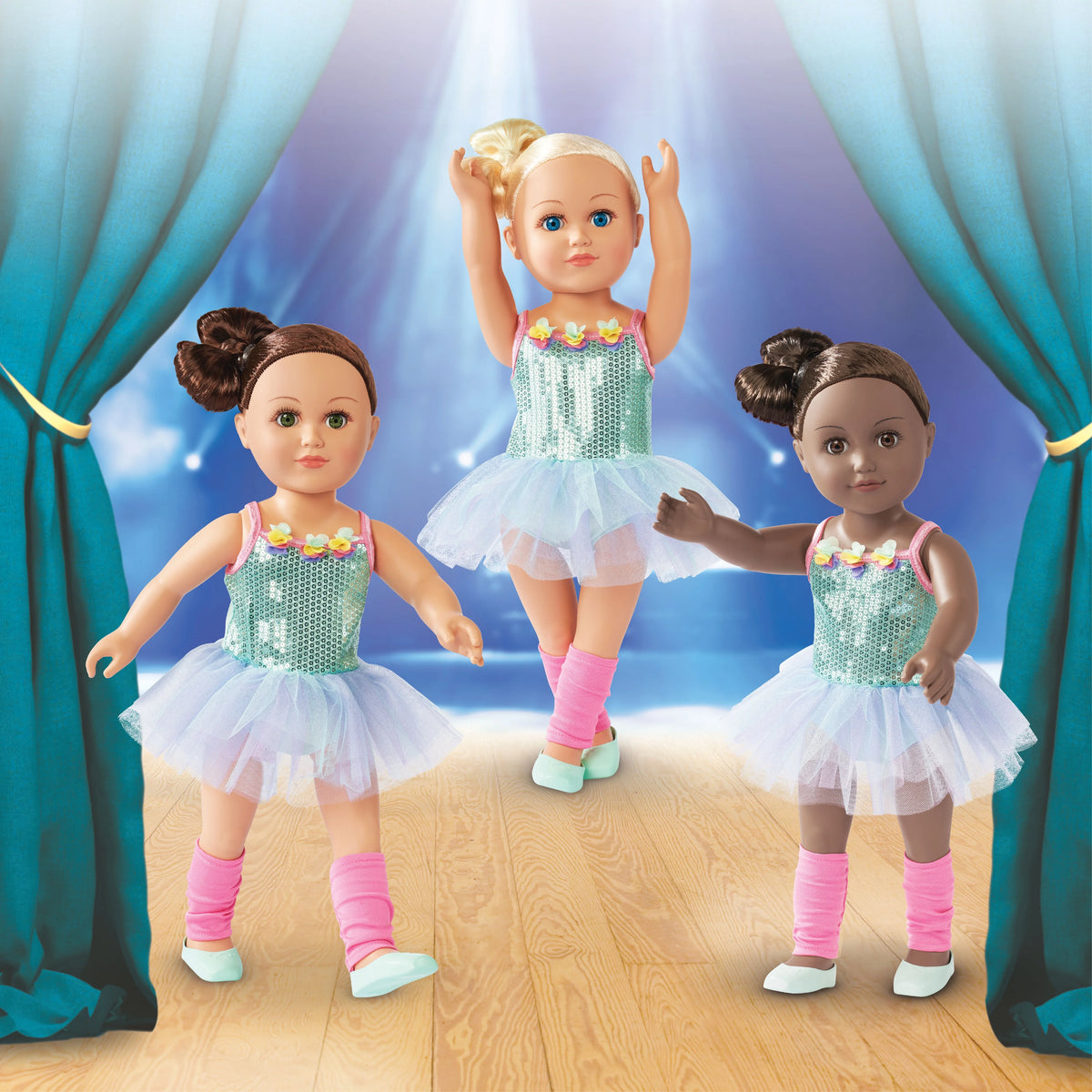 18 inch Posable Doll with Brown Eyes D712001