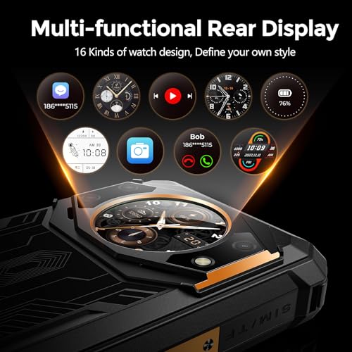 Rugged Unlocked Smartphone Dual Screen 10600mAh Battery 15+128GB Storage P94161