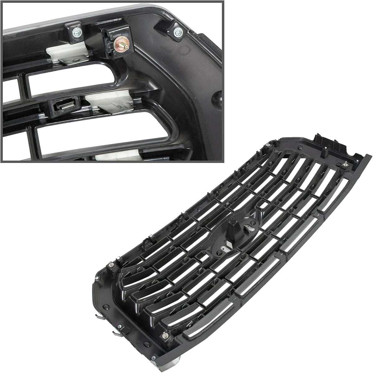 Black Horizontal Front Bumper Grille Five Bar Radiator G826447