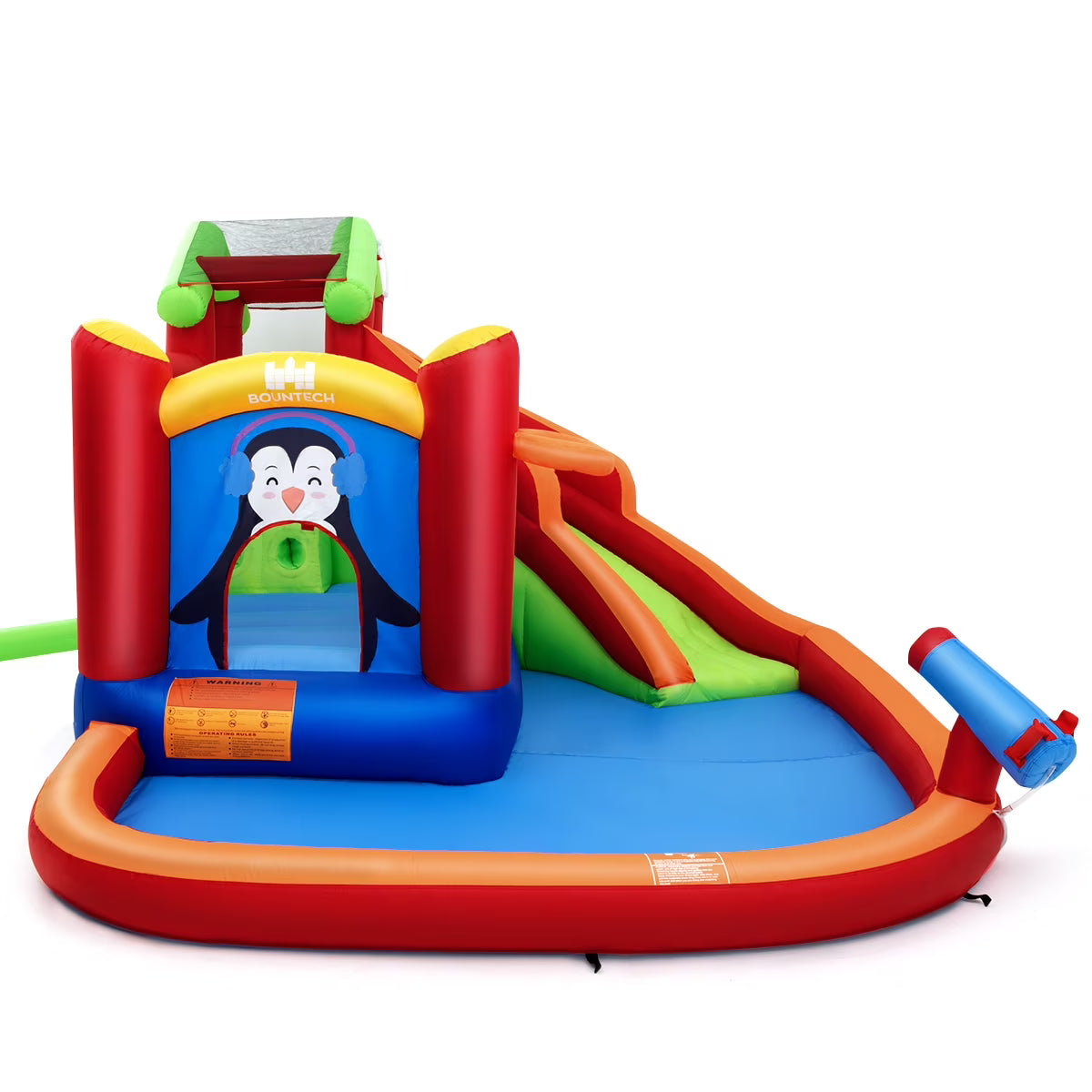 Inflatable Slide Bounce House with Splash Pool G82993