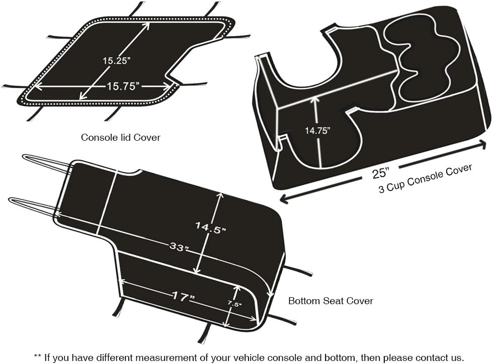 Gray & Black Neoprene Front Seat Covers for Pickup Truck Q634