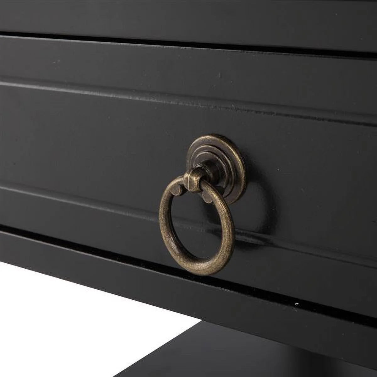 Black Solid Wood Coffee Table A6643