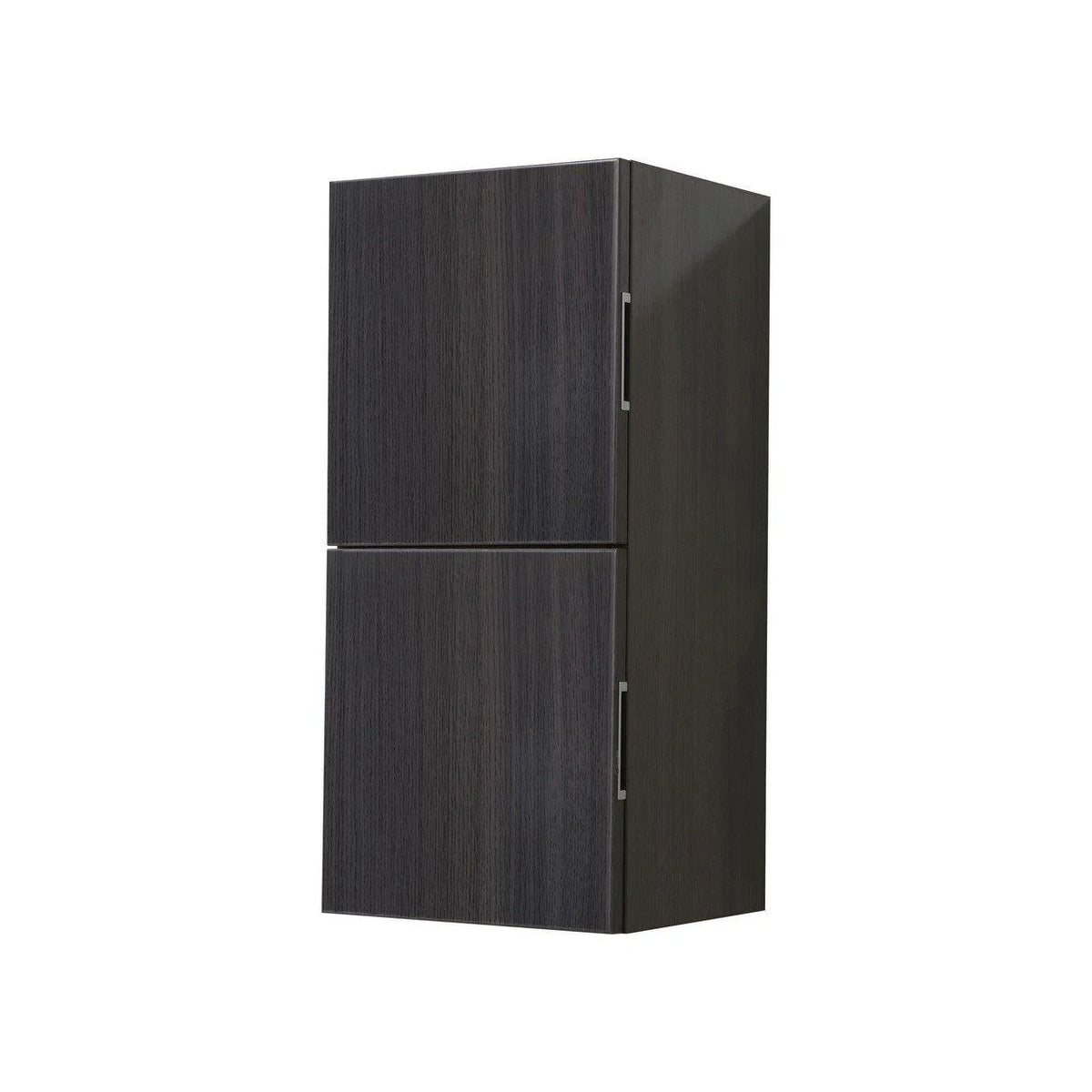 24 High Linen Side Cabinet with Two Doors in Gray Oak V48170