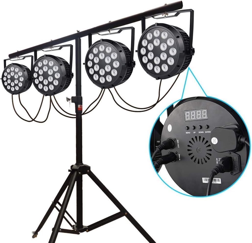 18x8W RGBW LED Stage Lights 6 Packs F645920