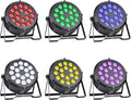 18x8W RGBW LED Stage Lights 6 Packs F645920