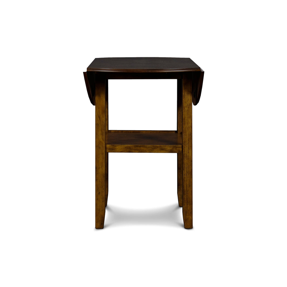 Brown 42x22 Counter Drop Leaf Table with 2 Chairs V36796